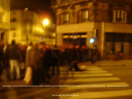 Heurts !!!!! Mouvement étudiant et Lyceens Dans La Nuit Du 31 03 2006 8